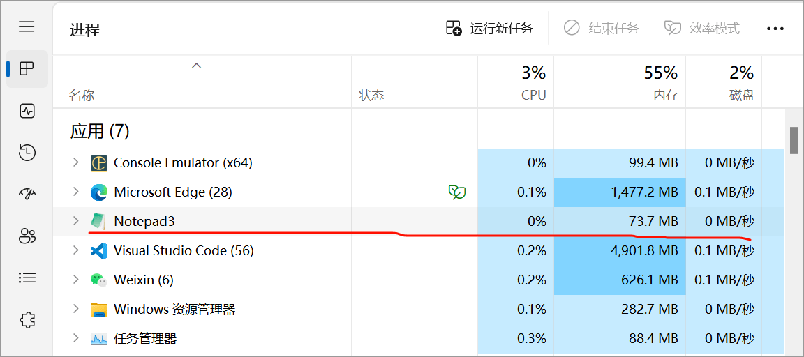 内存占用